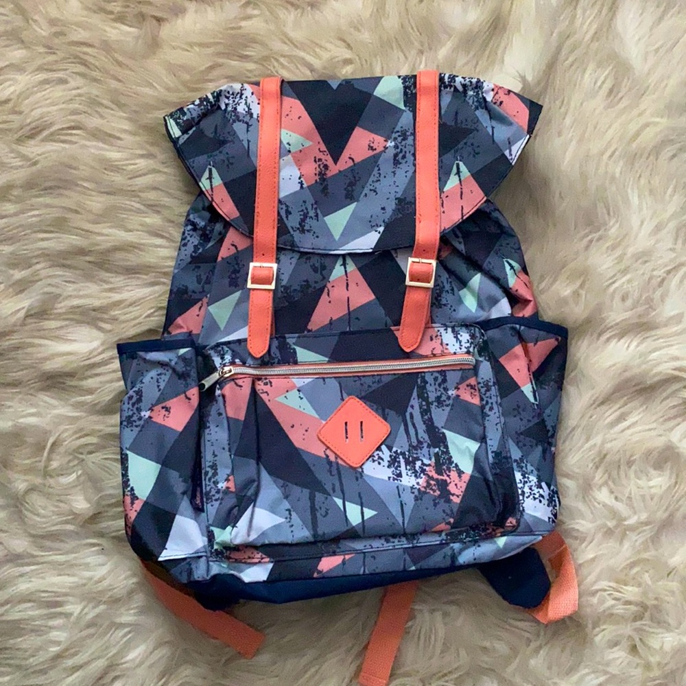 NWOT Geometric Abstract Backpack